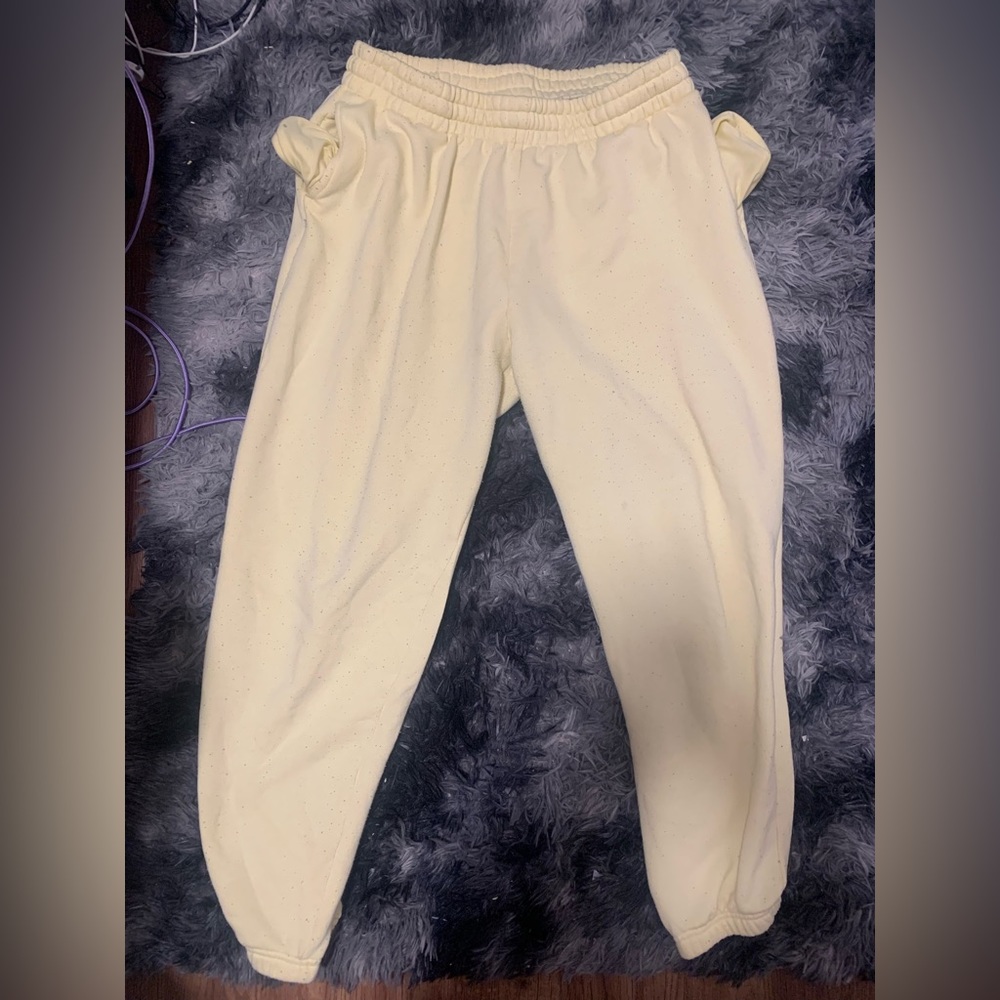 Yellow ardene jogger sweatpants size XL